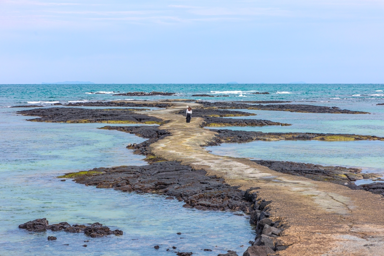 바다로 이어지는 신비로운 길